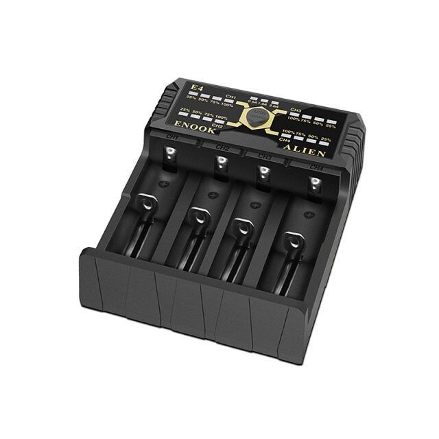Enook E4 لی یون باتری شارژر تخلیه با Ake شارژ DC 3.6V / 3.7V