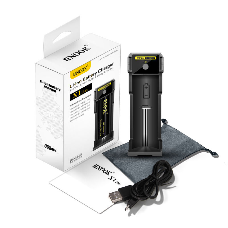 شارژر باتری لیتیوم یون واحد 1.0A در حال حاضر USB 18650 شارژر باتری سریع