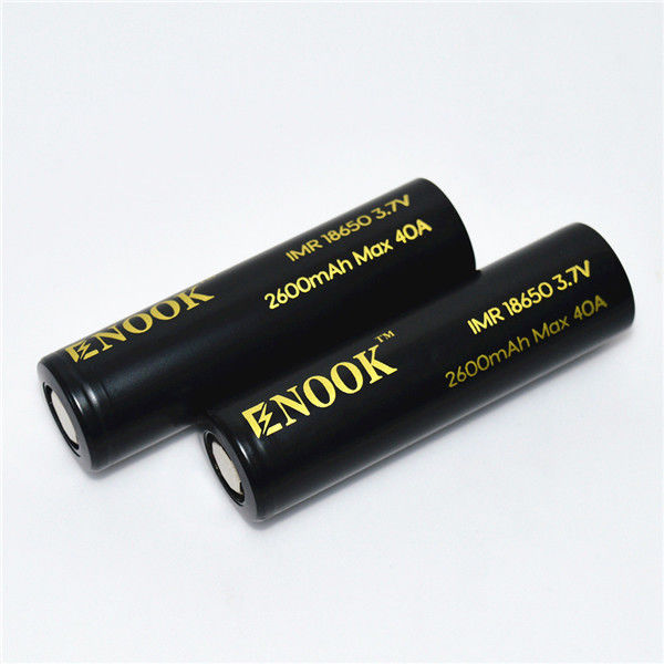 Enook سرعت تخلیه بالا 18650 باتری گلوب enook 18650 2600mAh 40A 18650 باتری لیتیوم یون