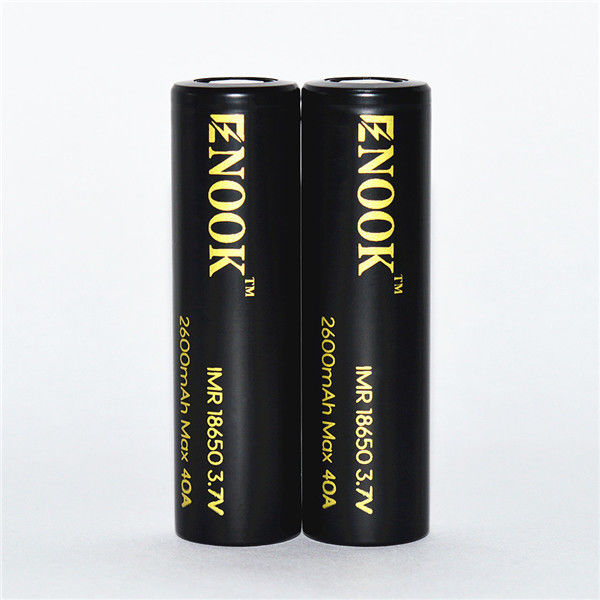 Enook سرعت تخلیه بالا 18650 باتری گلوب enook 18650 2600mAh 40A 18650 باتری لیتیوم یون
