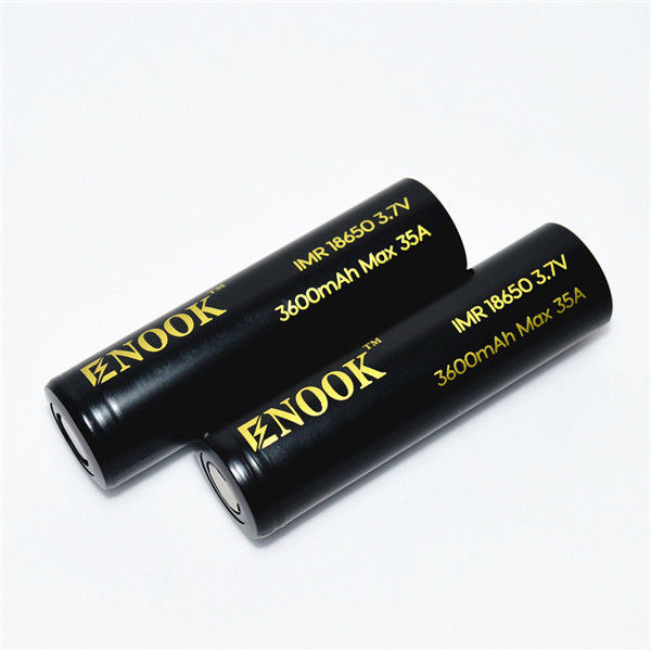 سرعت تخلیه بالا 3600mAh Max 35A 18650 باتری شارژ پذیر 3.7V باتری لیتیوم یون