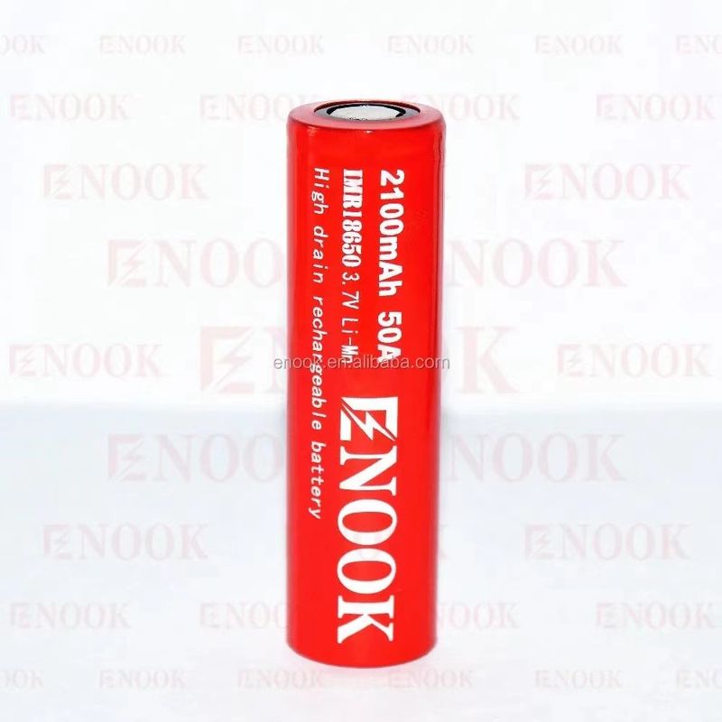 باطری لی یون با تخلیه بالا 18650 2100mAh 3.7V Max 50A با بالای صاف