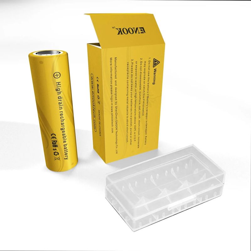 قیمت عمده فروشی Doublepow 18650 3.7V 2200mah سلول باتری شارژ 40A 3.7V mod 18650 باتری لیتیوم یون زرد