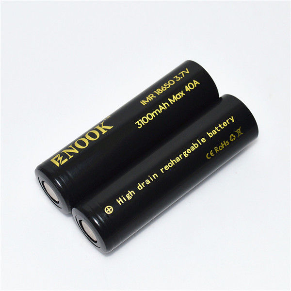 Enook 100٪ باتری اصلی 18650 3.7V 3100mah 40A باتری لیتیوم ظرفیت کامل برای دوچرخه برقی در موجود است