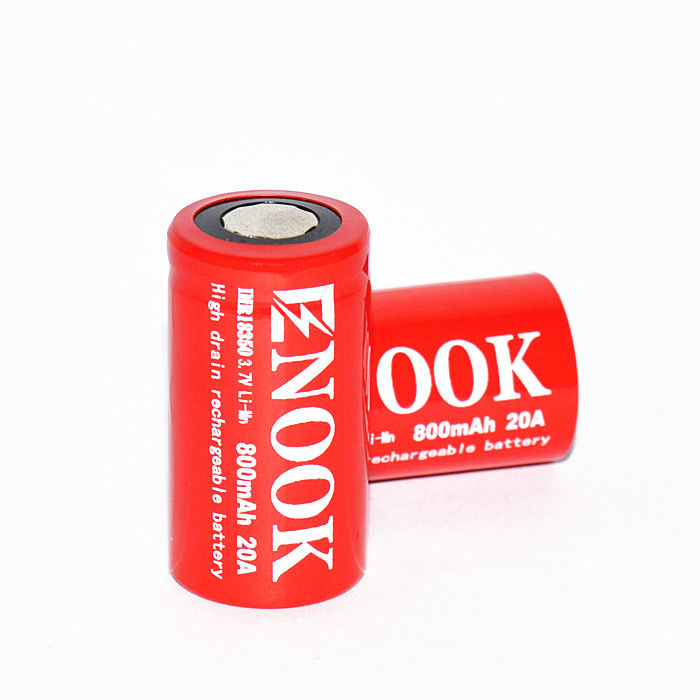 باتری لی یون قابل شارژ 800mAh 20amp 18350 Li Mn باتری برای چراغ قوه
