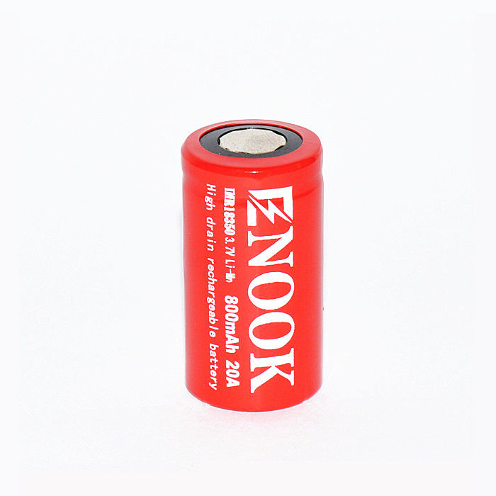 باتری لی یون قابل شارژ 800mAh 20amp 18350 Li Mn باتری برای چراغ قوه
