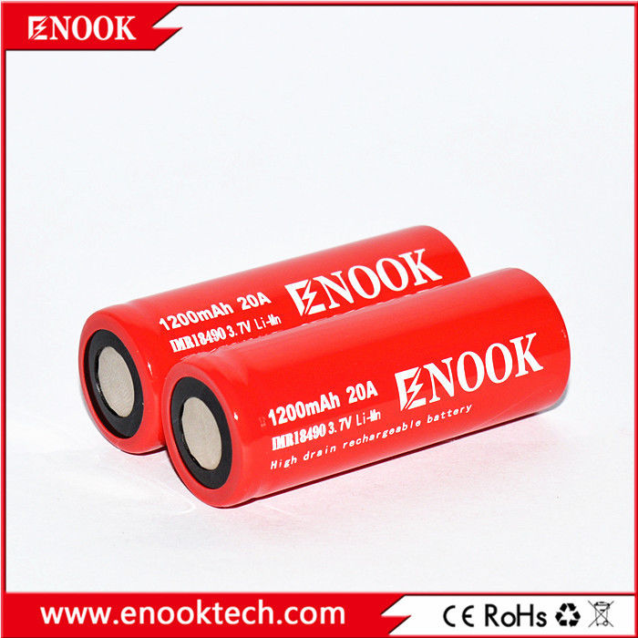 18490 سیلندر باتری لیتیوم یون 1200mAh 3.7V 20A برای دوچرخه برقی