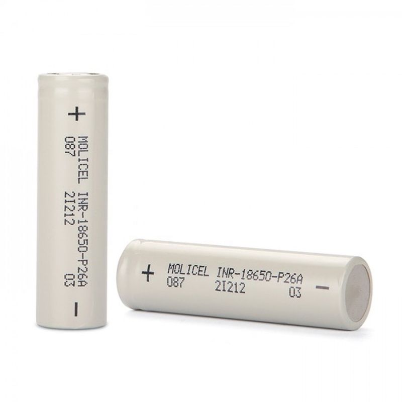 عمده فروشی سلول عملکرد بالا 3.7v I مولیسل 3.7v 2600mah 18650 P26A باتری شارژ مجدد برای الکترونیک مصرفی