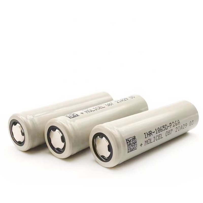 مولیسل P26A 18650 سلول باتری لیتیوم یون 35A 3.7 V باتری شارژ 2600mah