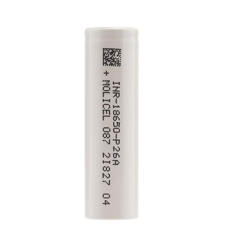 مولیسل P26A 18650 سلول باتری لیتیوم یون 35A 3.7 V باتری شارژ 2600mah