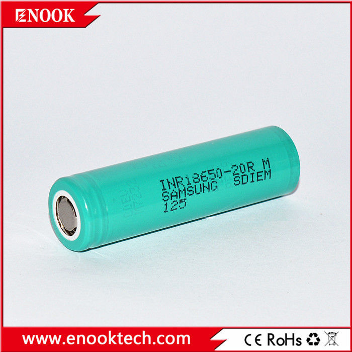 در انبار 18650 سامسونگ 20R 3.7v 2000mah 18650 باتری لیتیوم ایون لیتیوم قابل شارژ برای بسته باتری