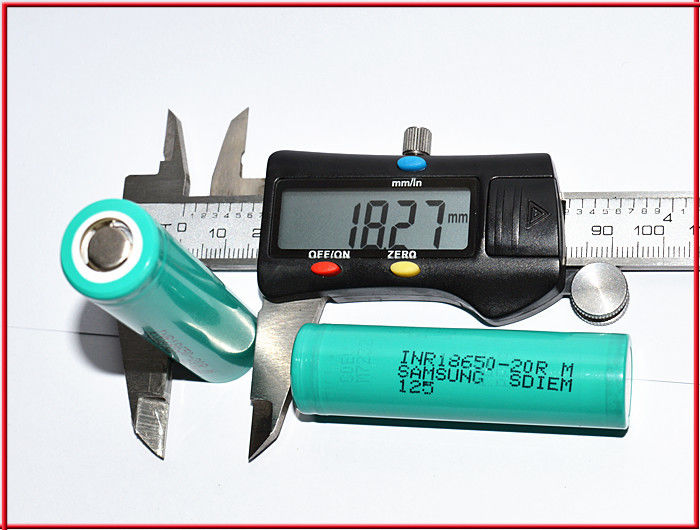 در انبار 18650 سامسونگ 20R 3.7v 2000mah 18650 باتری لیتیوم ایون لیتیوم قابل شارژ برای بسته باتری