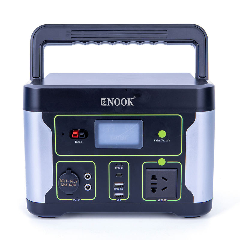 500W LiFePO4 ایستگاه های برق قابل حمل در فضای باز خانه باتری ذخیره انرژی برای لپ تاپ