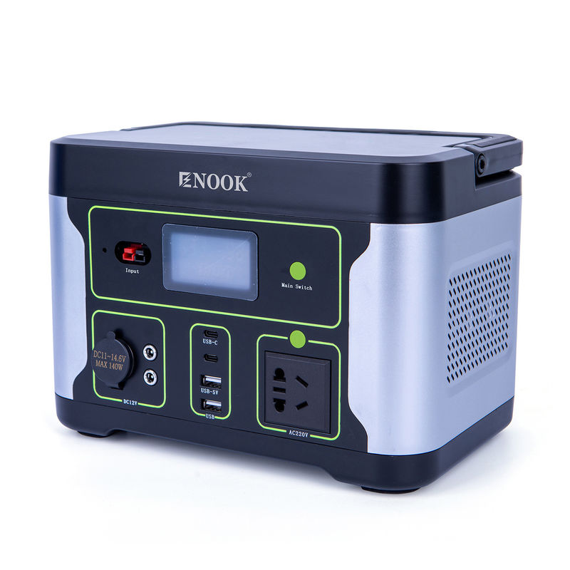 500W LiFePO4 ایستگاه های برق قابل حمل در فضای باز خانه باتری ذخیره انرژی برای لپ تاپ