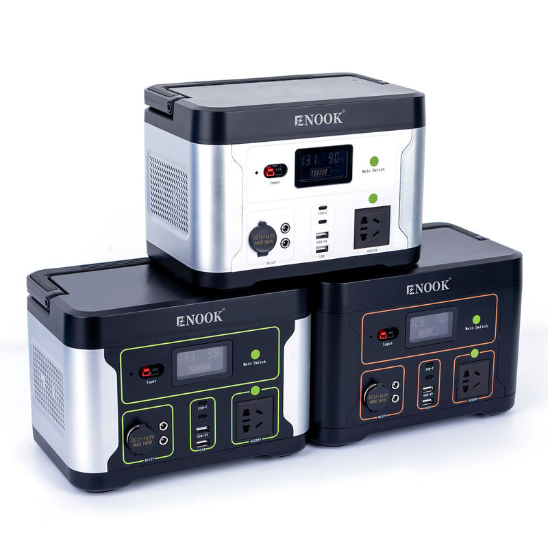 LA1000W نوع اینورتر 500W ایستگاه برق قابل حمل با پانل خورشیدی تاشو 100W