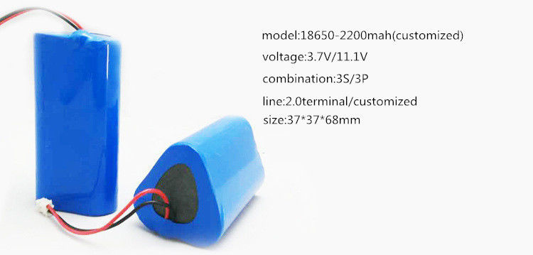 3S3P 18650 بسته باتری لیتیوم یون 2200mah 3.7V 11.1V برای ابزار الکتریکی