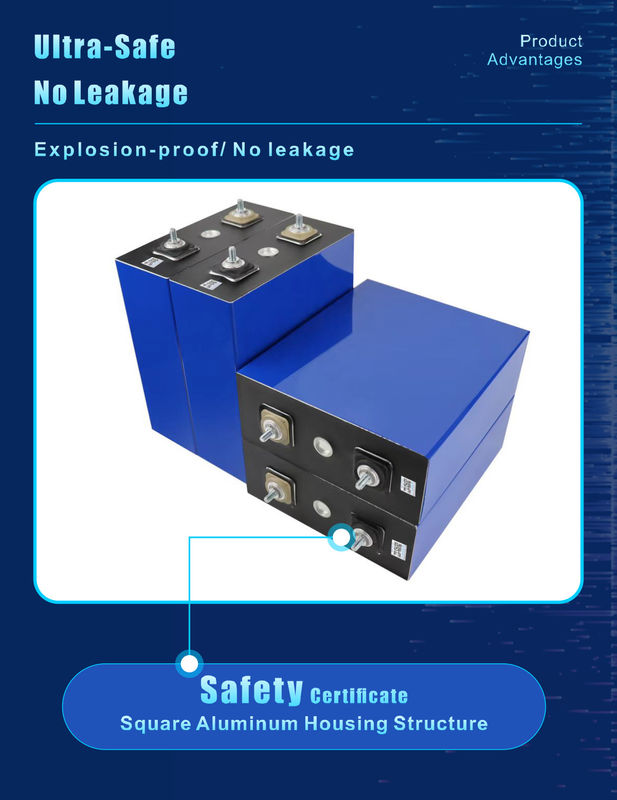 3.2V 230Ah قدرت زندگی Po4 لیتیوم یون باتری سلول برای وسایل نقلیه برق