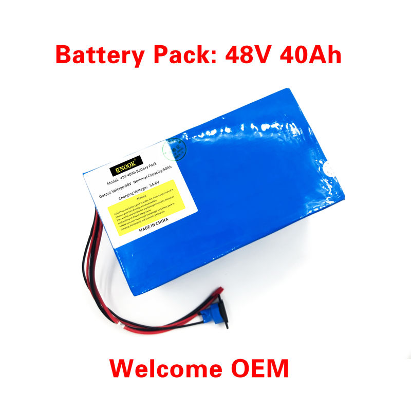 نوع آبی 48V 40ah اسکوتر E باتری لیتیوم یون سفارشی برای وسایل نقلیه الکتریکی