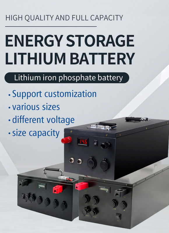 سیاه 51.2V 200Ah LiFePo4 لیتیوم یون باتری گلف کارت 10KW باتری استوانه سرور