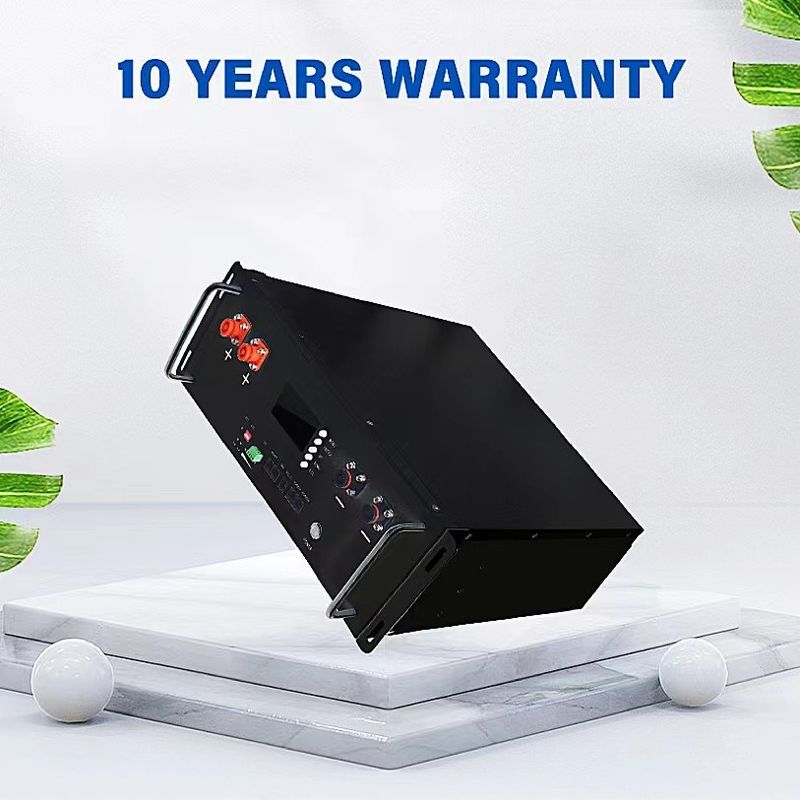 Smart BMS LiFePO4 10kwh 48V 200Ah سرور لیتیوم یون خورشیدی بسته باتری نصب شده برای سیستم خورشیدی