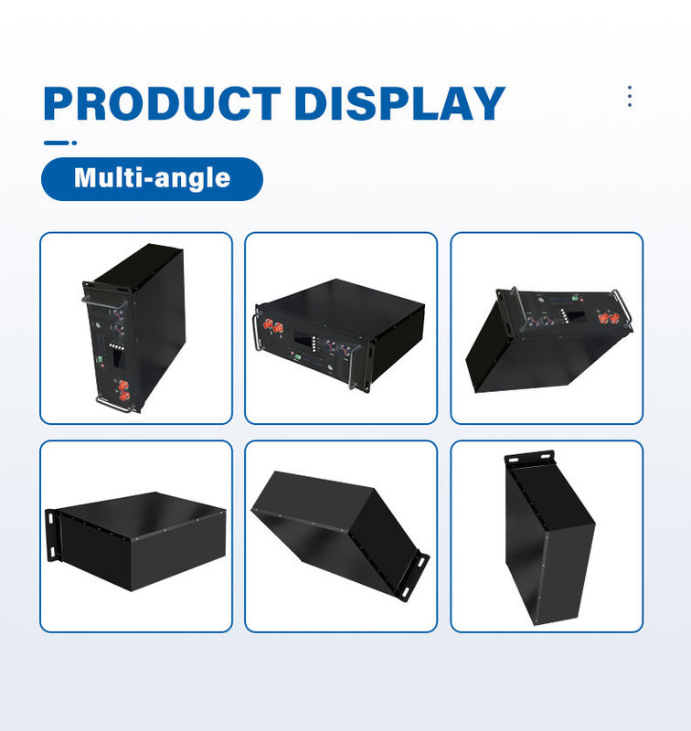 Smart BMS LiFePO4 10kwh 48V 200Ah سرور لیتیوم یون خورشیدی بسته باتری نصب شده برای سیستم خورشیدی
