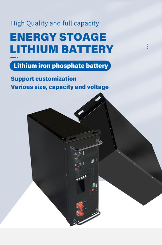 5Kw 10Kw 20Kw باتری نصب شده بر روی سرور 48V Lifepo4 باتری پیک برای سیستم خورشیدی