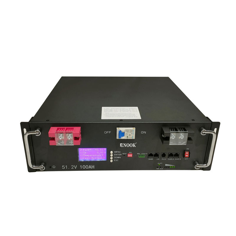5Kw 10Kw 20Kw باتری نصب شده بر روی سرور 48V Lifepo4 باتری پیک برای سیستم خورشیدی