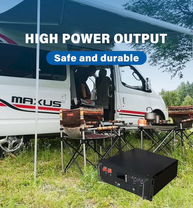 5Kw 10Kw 20Kw باتری نصب شده بر روی سرور 48V Lifepo4 باتری پیک برای سیستم خورشیدی
