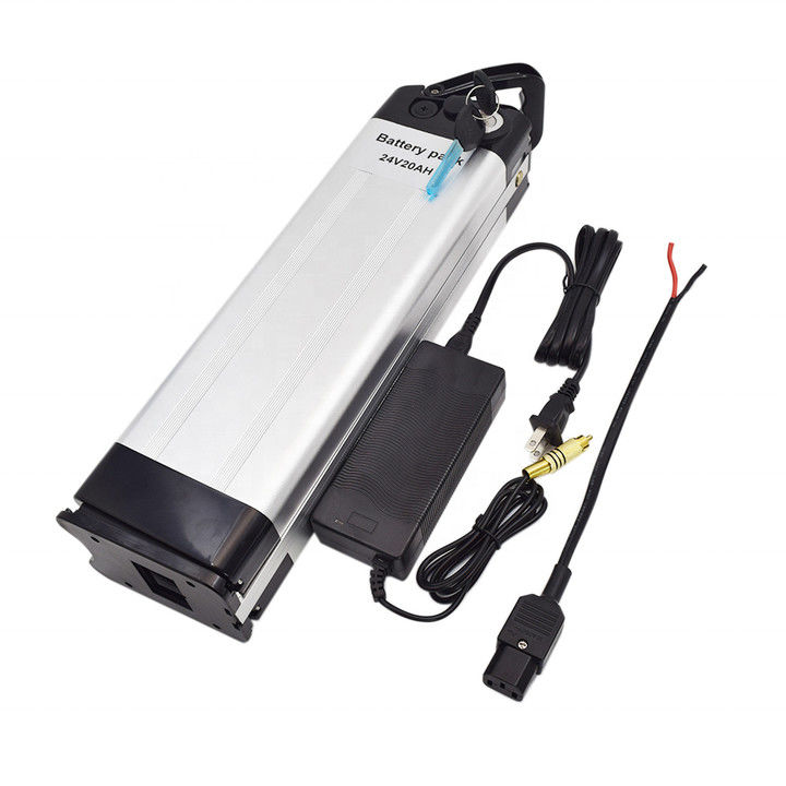 ماهی نقره ای 36V 48V 52V 10Ah 13Ah 15Ah 18Ah 20Ah باتری دوچرخه برقی 500W 1000W 1500W باتری لیتیوم یون