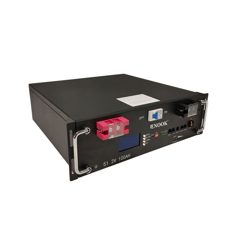 سرور ریک Lifepo4 باتری لیتیوم سیستم ذخیره انرژی خورشیدی 10 Kwh 51.2V 100ah