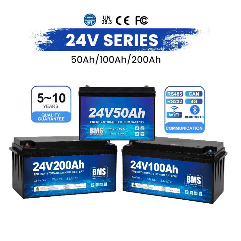 بسته باتری لیتیوم یون 24 ولت 60 ولت با حداکثر جریان 240A 3s و اندازه باتری 560x300x235mm