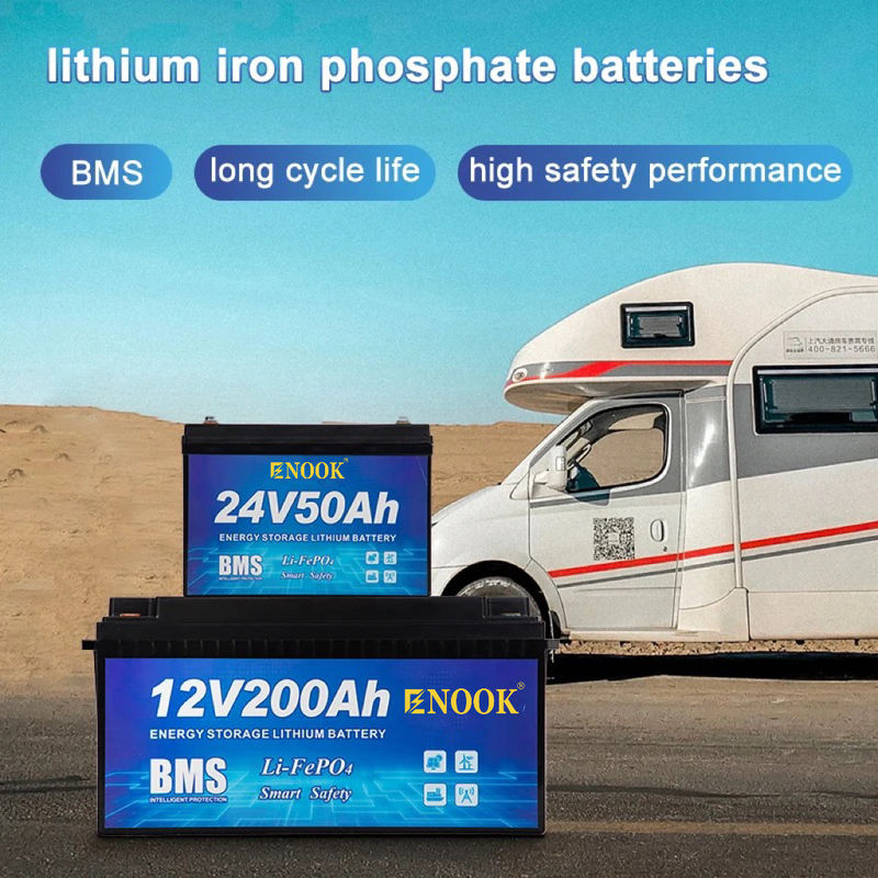 بسته باتری قابل شارژ مجدد 100ah 200ah Lifepo4 برای ذخیره انرژی قایق Ebike EV