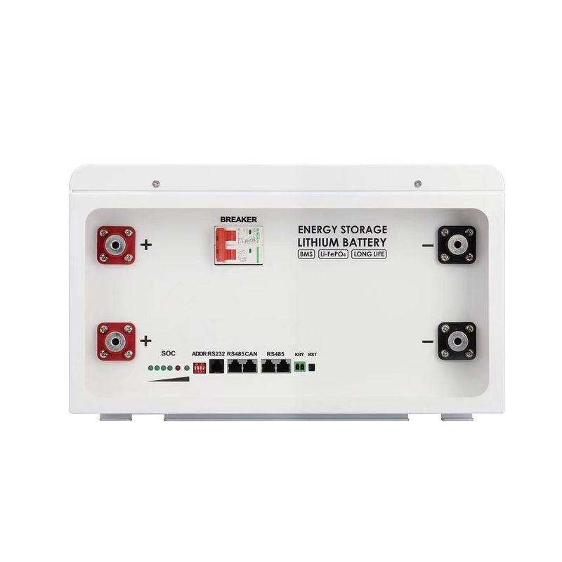 دیواری خورشیدی نصب شده 5kw 10kw LiFePO4 باتری لیتیوم یون 48V 50AH 100AH 150AH 200AH Energy Storage Powerwall