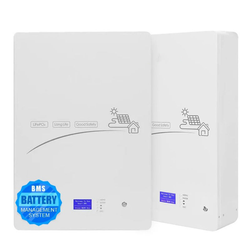 دیواری خورشیدی نصب شده 5kw 10kw LiFePO4 باتری لیتیوم یون 48V 50AH 100AH 150AH 200AH Energy Storage Powerwall