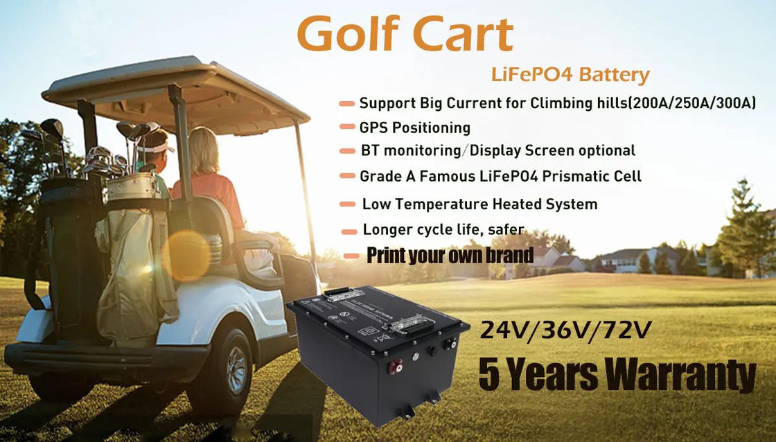 عمده فروشی 105ah 150ah 24v 36 ولت بسته 60v 36v 48 ولت 100ah باتری های یون الکتریکی 48v lifepo4 لیتیوم گلف کارت