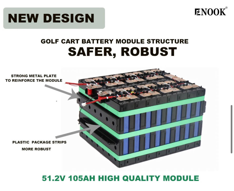 باتری شارژ گلف کارت 12.8v 24v 36v 48v 51.2v 72v 100AH باتری لیتیوم یون Lifepo4 با نرم افزار هوشمند BMS