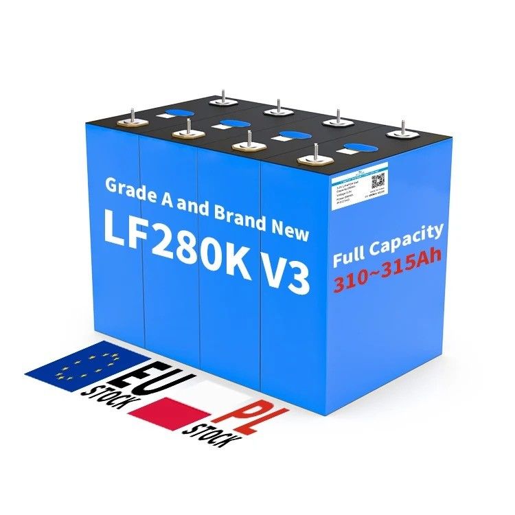 ظرفیت بالا 280Ah LiFePO4 باتری لیتیوم فوسفات آهن سلول برای PV RV بسته خورشیدی