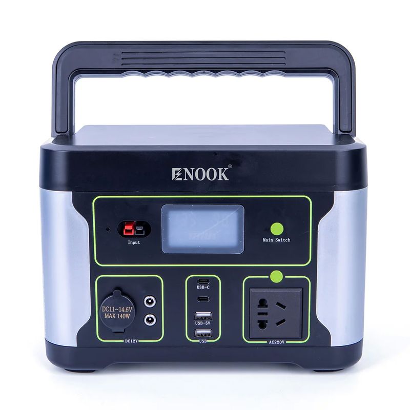 LA1000W نوع اینورتر 500W ایستگاه برق قابل حمل با پانل خورشیدی تاشو 100W