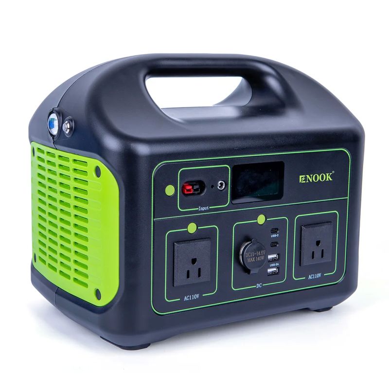 500Wh LiFePo4 باتری خانه ذخیره انرژی شارژ خورشیدی 1000W ایستگاه برق قابل حمل