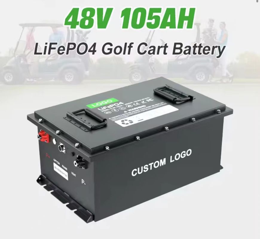 105ah 150ah 24v 36 ولت 72V باتری لیتیوم آهن فسفات باتری گلف کارت باتری طولانی مدت