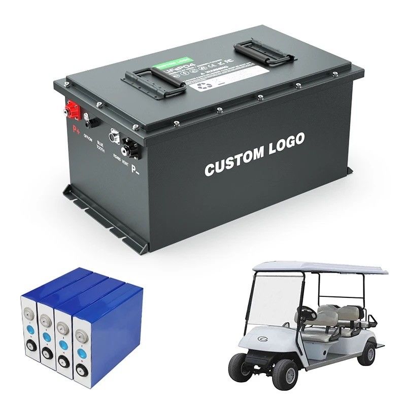 58.4V 100ah 105ah 200ah گلف کارت LiFePO4 لیتیوم یون باتری الکتریکی بسته 51.2V چرخه عمیق IP64