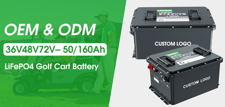 58.4V 100ah 105ah 200ah گلف کارت LiFePO4 لیتیوم یون باتری الکتریکی بسته 51.2V چرخه عمیق IP64